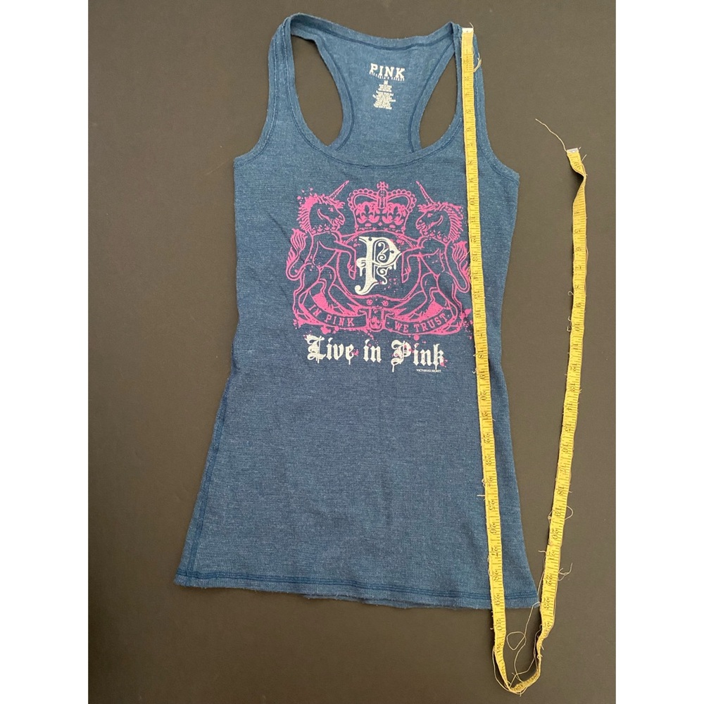 Victoria’s Secret PINK Unicorn Sleep Tank Vintage Y2K - Picture 6 of 6